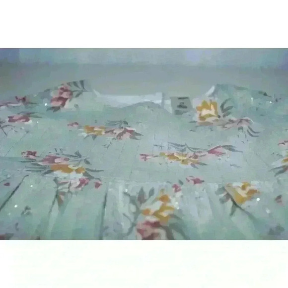 Oshkosh Floral Metallic Thread Ruffled Layered Boho Girls Toddlers Dress Size 2T - Picture 7 of 16